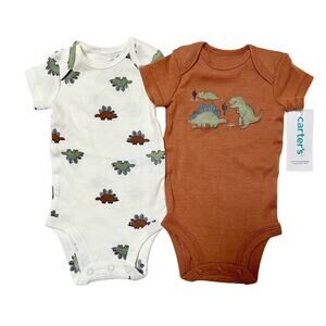 NWT Carter's Dinosaur Onesie Set Size NB